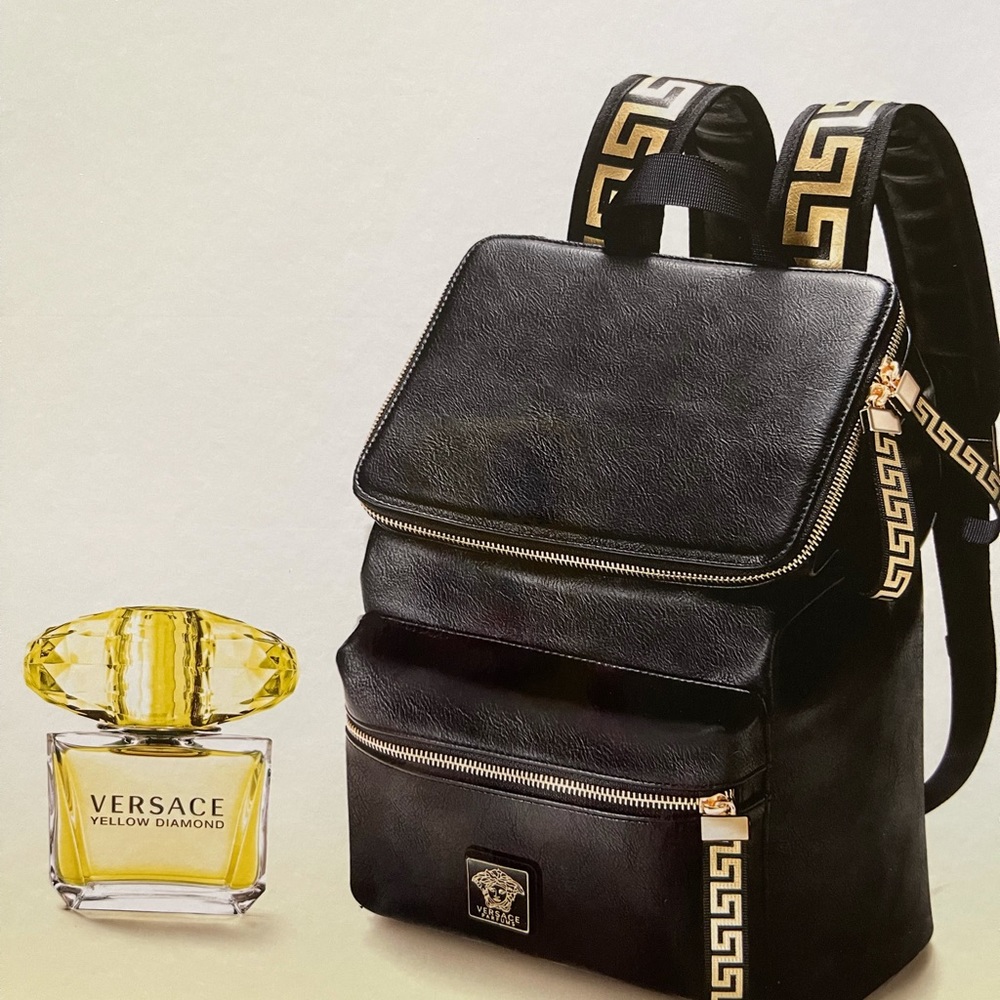 Versace Yellow Diamond Perfume Back pack set New